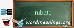 WordMeaning blackboard for rubato